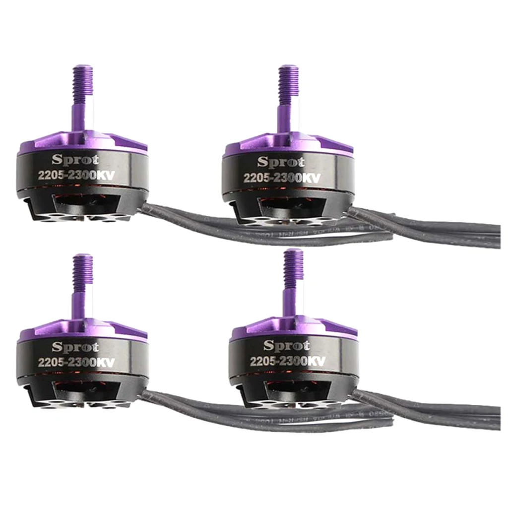 

4pcs 2205-2300KV Brushless Motor CCW CW for QAV 210 220 250 280 Quadcopter
