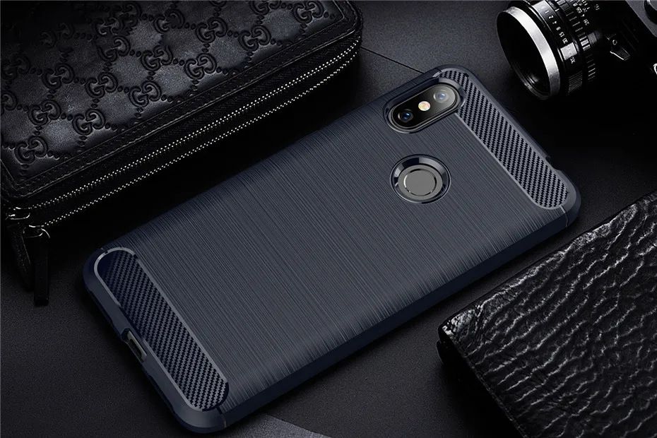Case For Xiaomi Redmi Note 6 Pro Redmi 6 Pro Shockproof TPU Carbon Fiber Soft Silicone Cover For Xiaomi Redmi Note 6 Pro Case