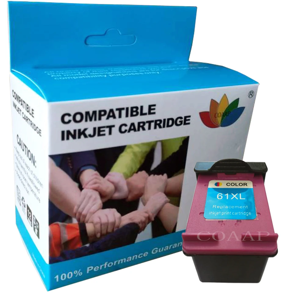 61-XL 61XL Black /& Color Ink Cartridge CH563W CH564W For HP Deskjet 1512 2000