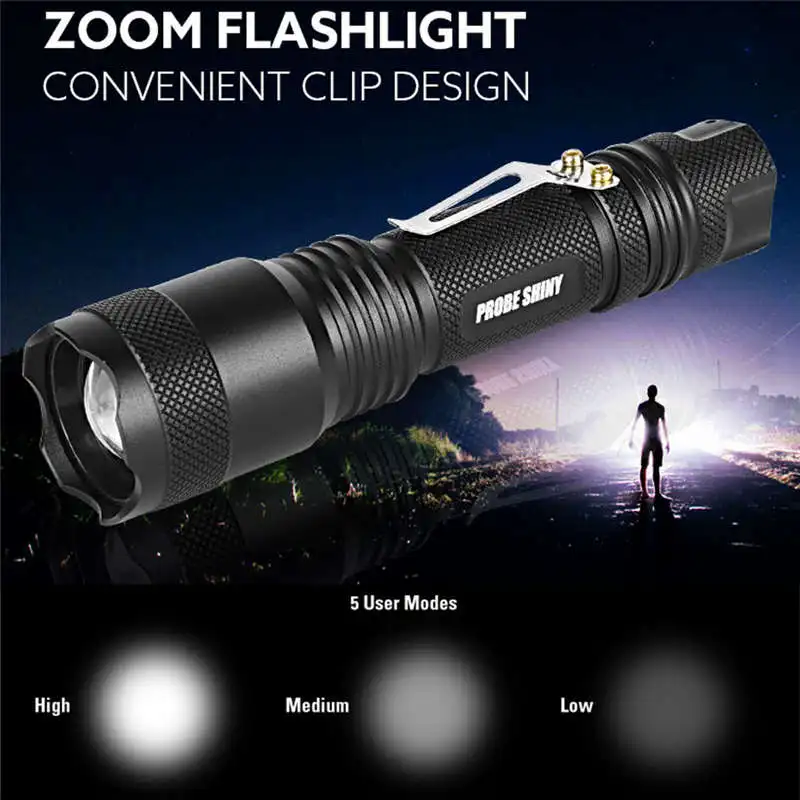 

T6 led flashlight 18650 5000lm X800 Tactical Flashlight LED Zoom Military Torch G700 powerful led flashlight waterproof #4A24