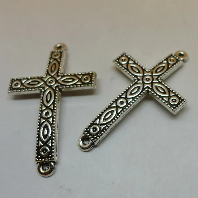 Buy 50pcs cross connector 26x43mm pendants Antique