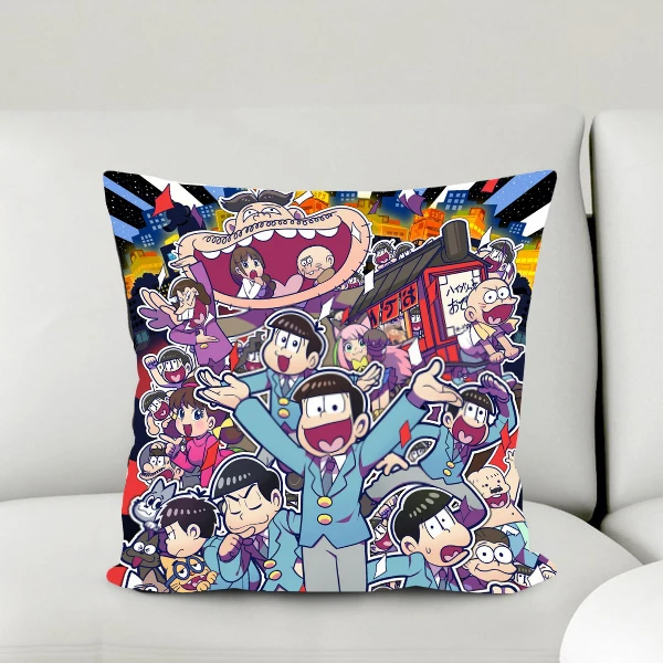 Новинка октября искусство аниме Osomatsu 2WT 2way односторонний квадратный чехол с