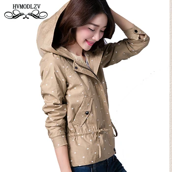 

Autumn Winter Women Jacket 2017 Plus size Short Cotton Bomber Jacket Printed Hooded Thin Coat Woman Casaco feminino LJ487
