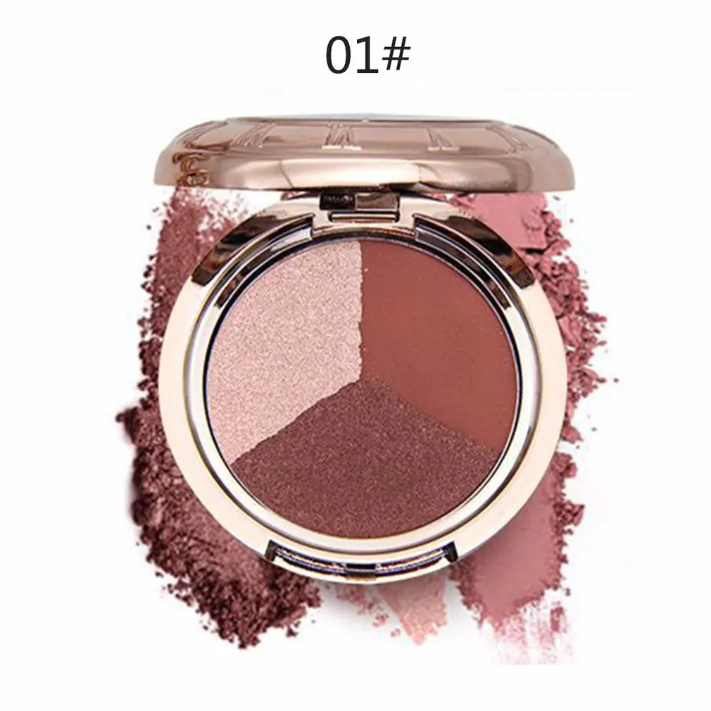 

Lazy 3 Color Eye Shadow Double Gradation Eye Shadow Long Lasting Matte Eyeshadow