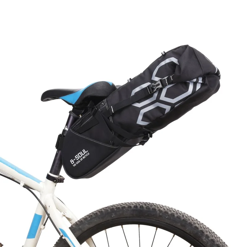 12L Outdoor Large Bike Saddle Bag MTB Seat Tail Rear Pack Cycling Bicycle Riding