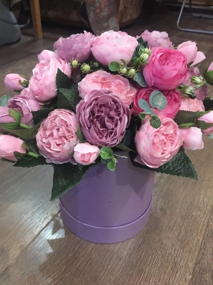 Искусственный Пион для свадебного украшения, шелковые цветы, розы, маленький букет для дома, вечерние искусственные цветы