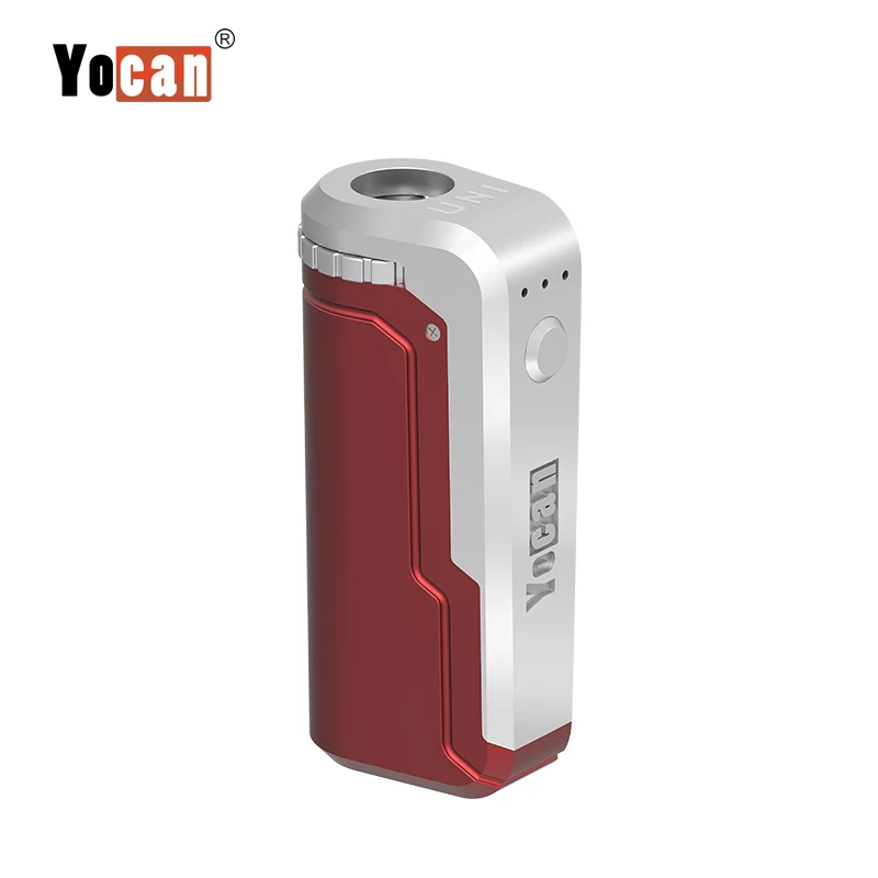 Yocan UNI Mod коробка комплект подогрева батарея переменного напряжения 650 мАч с регулируемой высотой 510 резьба электронная сигарета мод Vape - Цвет: Красный