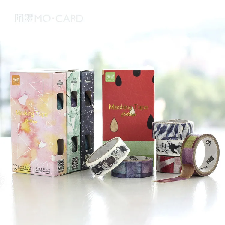 

2 pcs/Set The Second Season Illustration Decorative Washi Tape DIY Scrapbooking Masking Tape School Office Supply