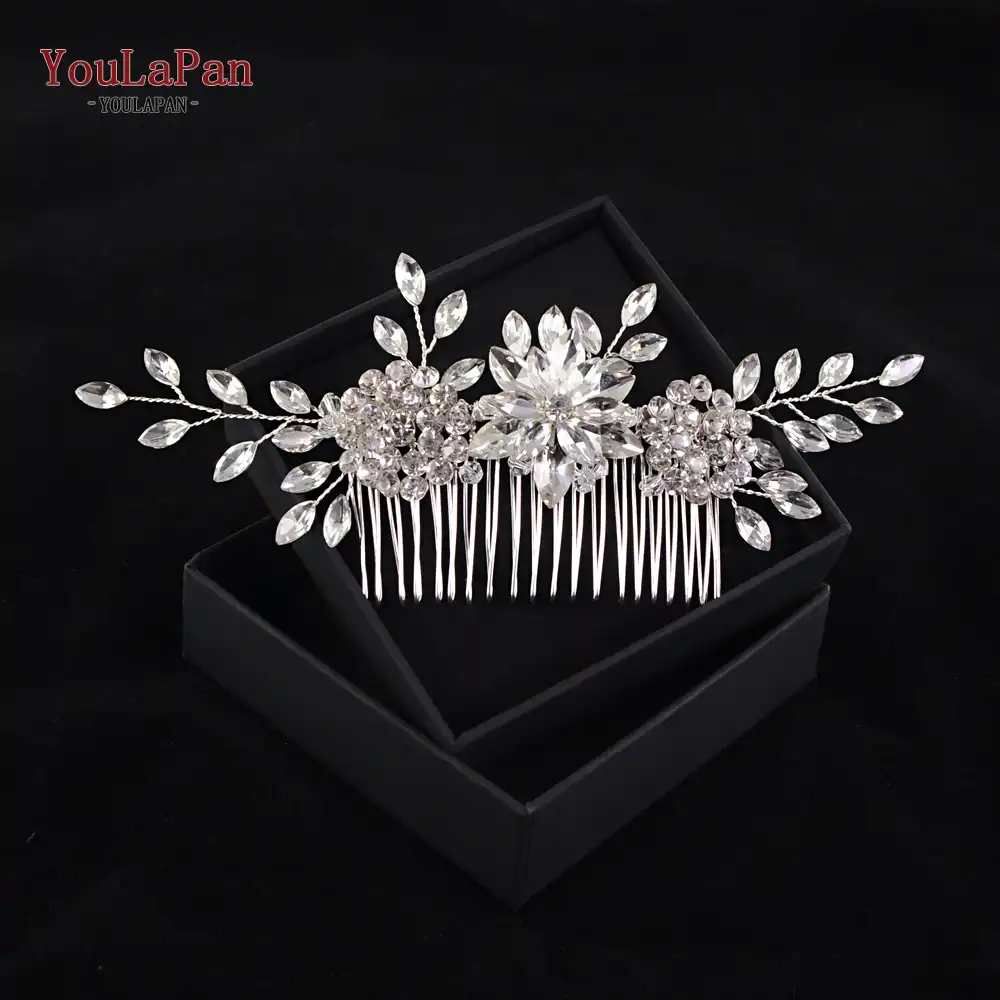 Topqueen Bridal Hair Comb For Wedding Rhinestone Bridal Hair