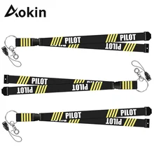 3 шт./партия, модный ремешок для пилота для телефонов, шейный ремешок для карт, значок для спортзала, брелок пилота, шнур, Висячие веревки, ремешки для ключей