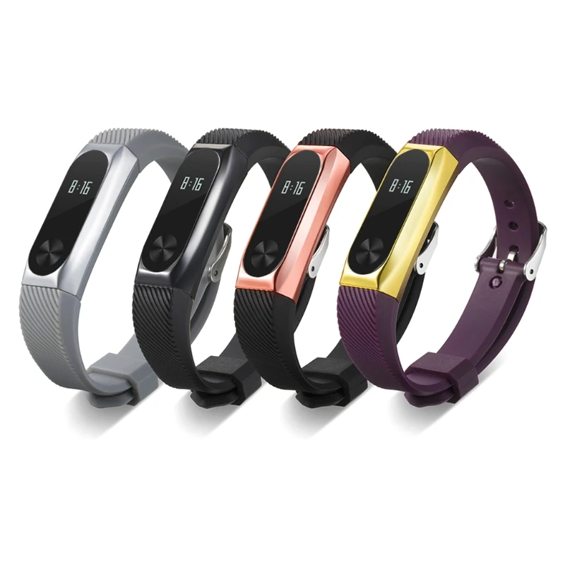 

Colorful Metal Strap Wristband Replacement Smart Band Accessories For Xiaomi Mi Band 1 Bracelet Strap For Miband 2