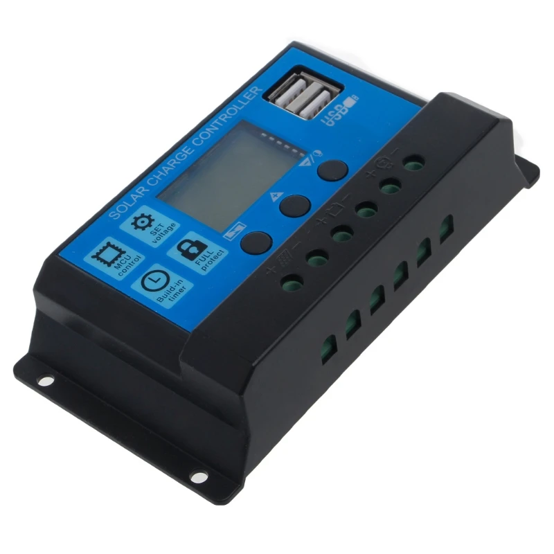 ШИМ 10/20/30a двойной USB регулятор заряда солнечной панели 12 в 24 В|charge controller 12v|charge
