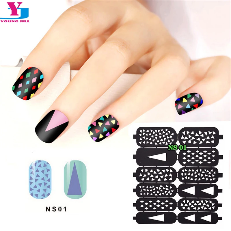 10 Sheets Nail Art Stickers New Design Pattern Stamping Gel Polish Decals Guide Manicure Tools | Красота и здоровье