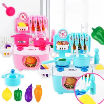 

12 Pcs/20 Pcs Children Simulation Kitchen Cooking Tableware Toy Set Kitchen Educational Toy Play House Toys kitchen set