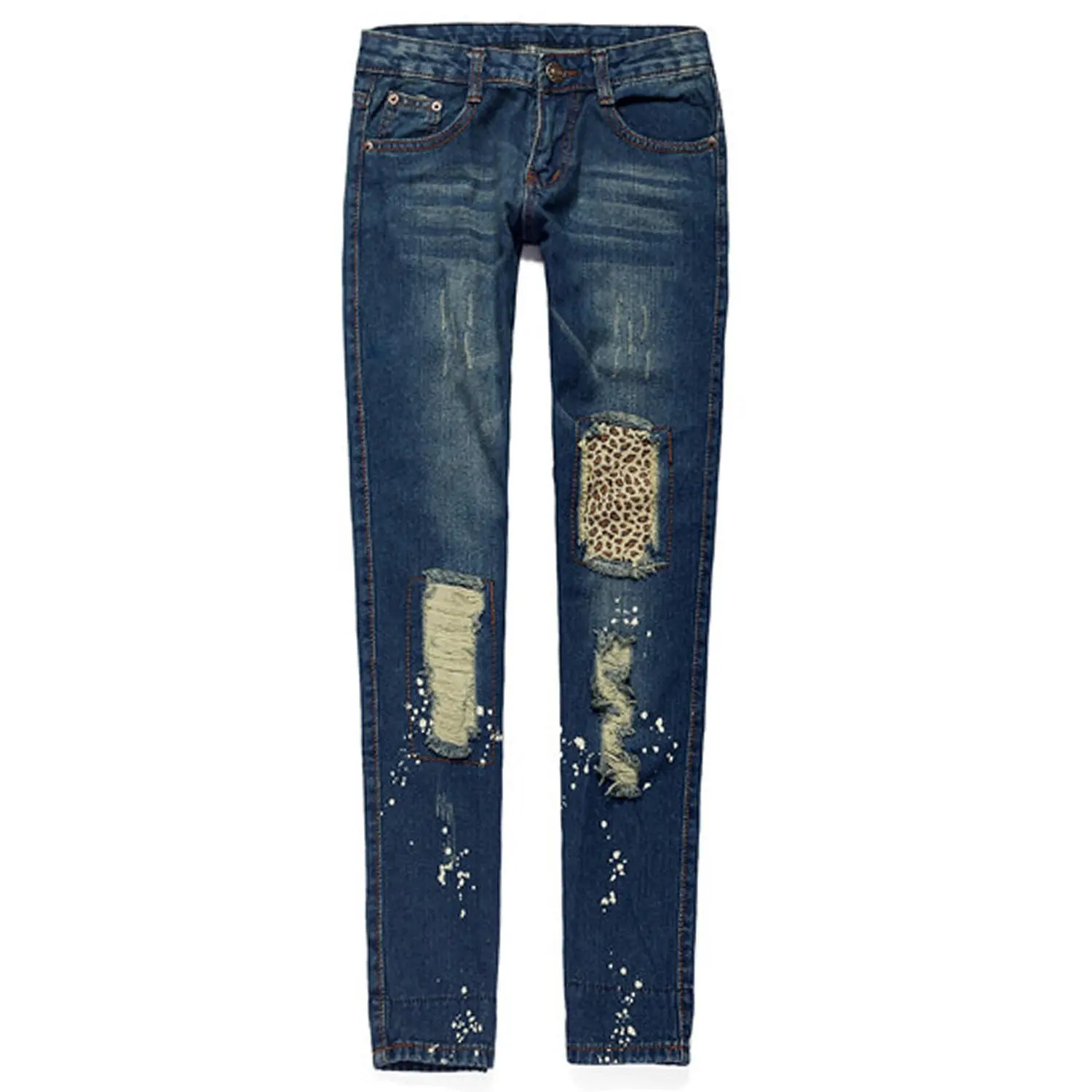 5 x Women s Stretch Ripped Denim Jeans Pencil Pants Size 29