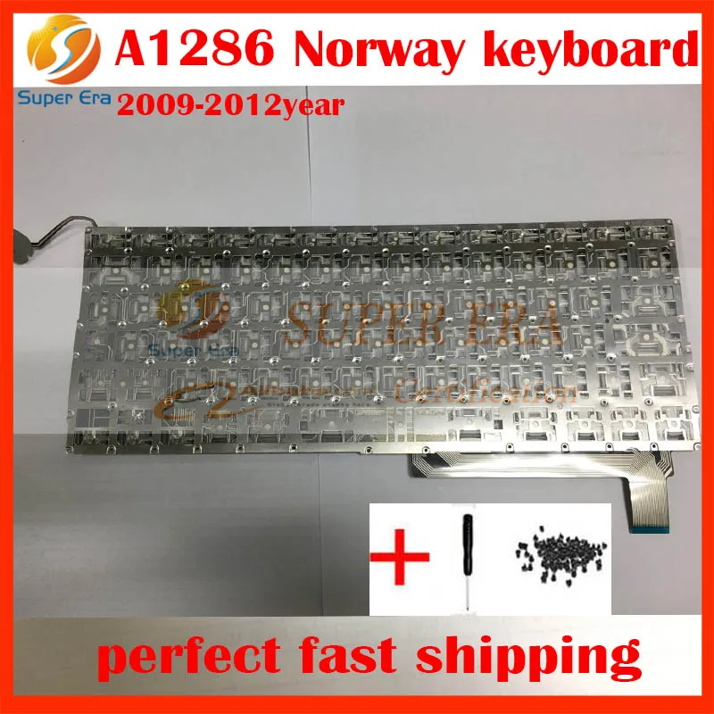 

A1286 Norway Norwegian keyboard for macbook pro 15.4'' A1286 Norway keyboard layout laptop spare part replacement 2009-2012year