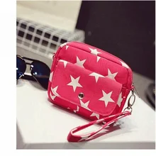 Heißer Verkauf Neue Frauen Mode Leinwand Taschen Mini Kleine Messenger Umhängetasche Damen Stern Gedruckt Casual frauen Handtasche HG23