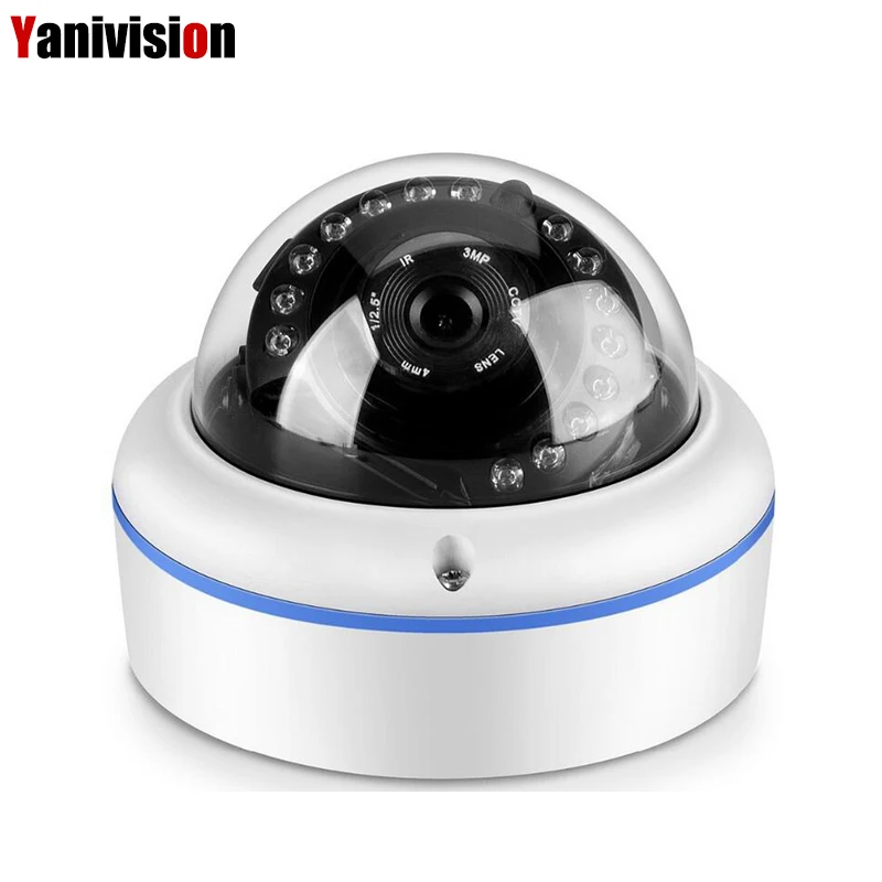 

ONVIF P2P IP Camera Motion Detection H.265 5MP 4MP 1080P Surveillance IR Cut Night Vision Vandalproof Small Dome IP Cam POE