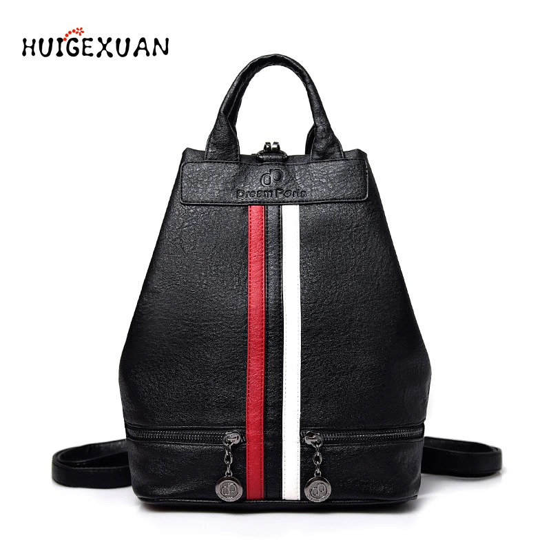 

2019 New Women Backpack High Quality PU Leather Backpacks Female Casual Shoulders Bag Teenager School Bags Fashion Women's Bags