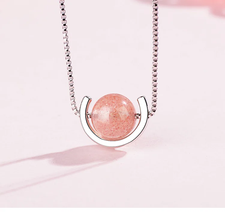 

CEE5 2019 round shape summer spring style 25mm pendant 925 silver 45cm length women necklace can be lover day gift