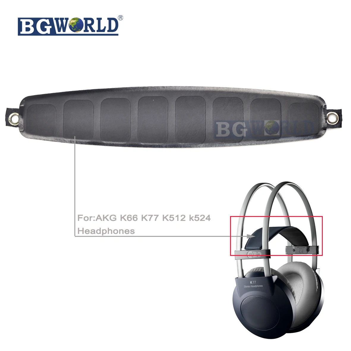 BGWORLD замена повязка на голову Подушка запасные част для AKG K66 K77 K512 k524 наушники