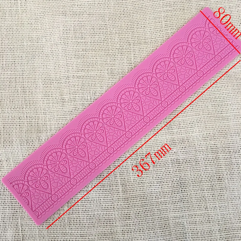 

minsunbak Fondant Lace Silicone Mat Lace decorative lace pad