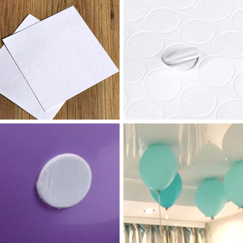 100 Points Balloon Attachment Glue Dot Attach to Ceiling Wall Party Home Decor