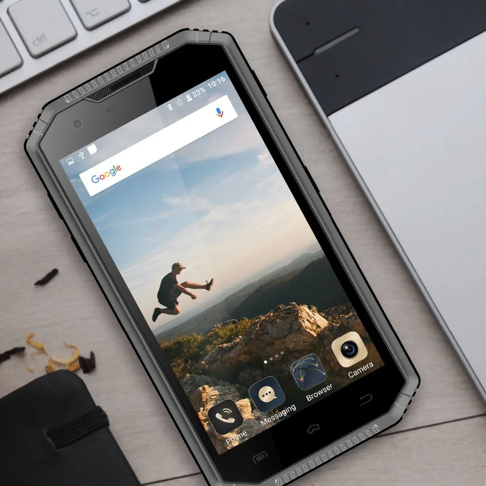 Водонепроницаемый 4G мобильный телефон E & L W7S IP68 5 0 дюймов HD Прочный смартфон MTK 6737