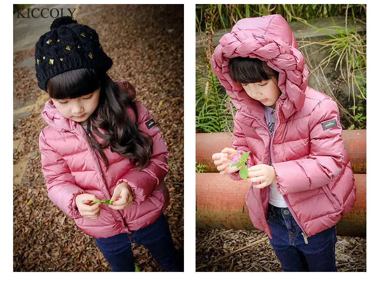 2017 Fashion Girls winter jacket Child Girl down jackets Coat Parkas