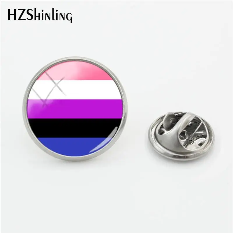 Новинка 2018 застежка для флага Bi Pride булавки panflesh лацкана из нержавеющей стали