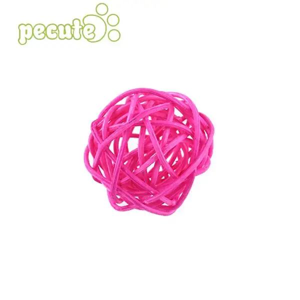 

Rattan Colorful Pet Claw Paw Chew Toys Parrot Swing Ball Cage Parakeet