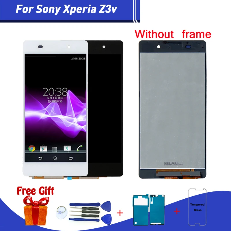 

5.2" For SONY Xperia Z3V LCD Display Touch Screen with Frame For SONY Xperia Z3v LCD Screen 100% Tested