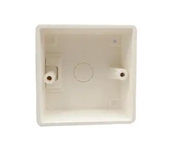 

86*86mm Wall Mounting Box Switch case Cassette Universal White for Wall Switch and Plastic Enclosure Socket Back Box Outlet 86mm