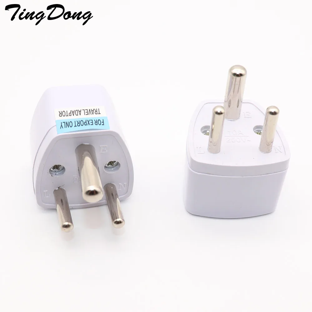 

1PC 3 pin Universal UK/US/EU/AU to Small South Africa Plug India Travel Converter Adaptor AC Power Multi Outlet Adapter Socket