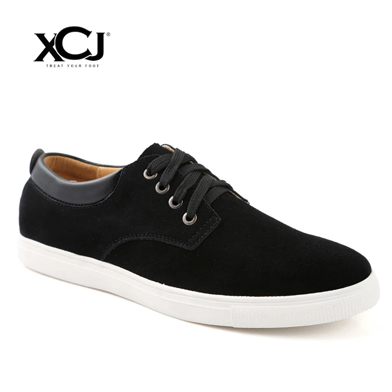 

Men Casual Shoes Brand Men Shoes Genuine Split Leather Men Flats Slip On Men Sneakers Spring Autumn Plus Big Size XCJ