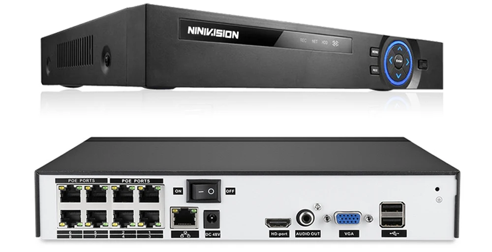 NINIVISION 8CH 5MP 1080 P POE NVR комплект система наблюдения ссtv Крытый Открытый IP купольная POE камера P2P видео набор для наблюдения