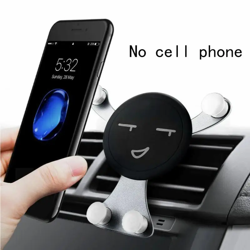 

Emoji Clip-on Face Air Vents Gravity Car Universal Easy Mount Holder Mobile Phone Mini Portable Durable Phone Holder for Car