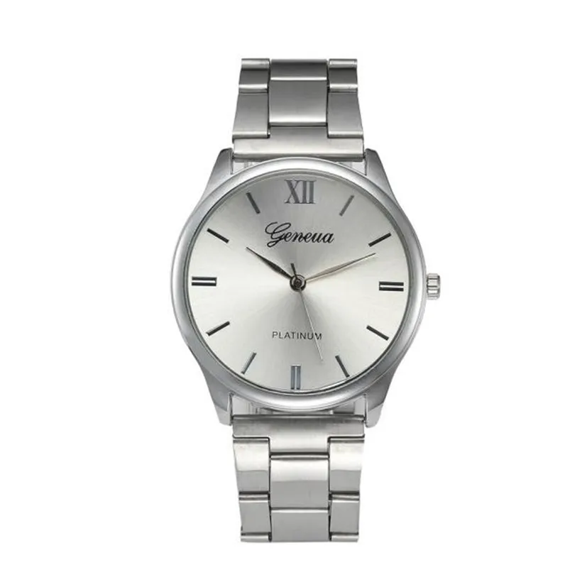 

Watch Fashion Women Crystal Stainless Steel Analog Quartz Wrist Watch Bracelet Watch Quartz Round Watches #0119