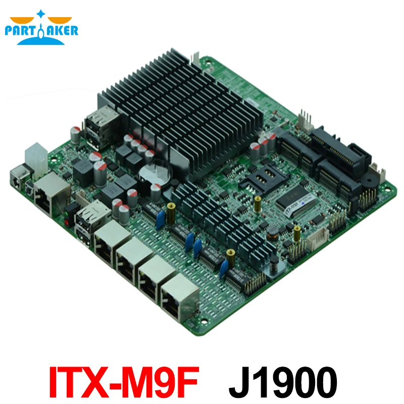 4*82583V Quad Core J1900 Processor Industrial Firewall Motherboard with support WIFI 3G USB COM