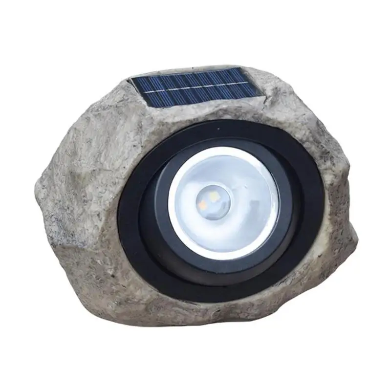 

2 LED Solar Simulation Stone Lamp IP65 Waterproof Outdoor Garden Lawn Landscape Decorative Lights Spotlight