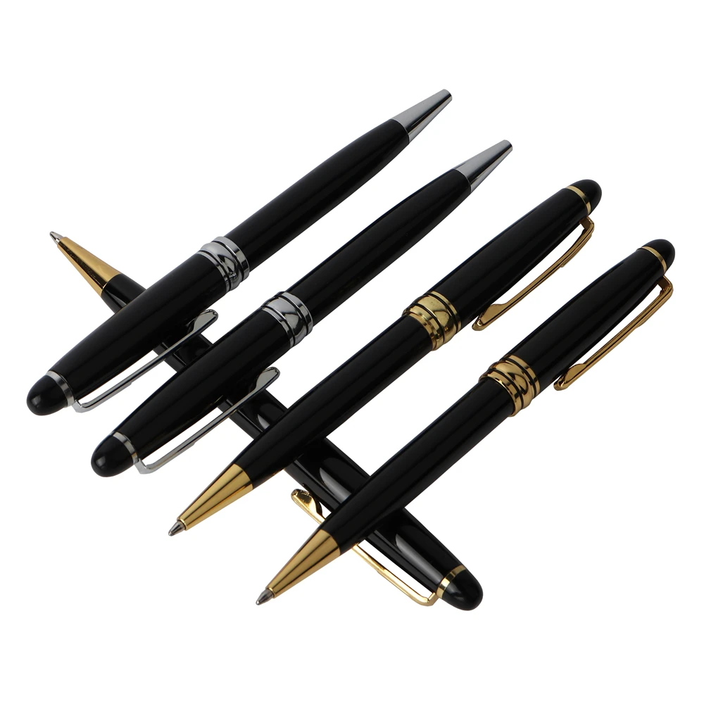 

1PCS/LOT GENKKY Business Metal Sonnet ballpoint Pen 0.5mm Nib office school writing stationery for student gift Office & School