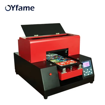 

OYfame DIY Metal UV Printer Automatic UV Flatbed Printer A4 Size Phone Case Metal Glass TPU PVC Aluminum Printing Machine