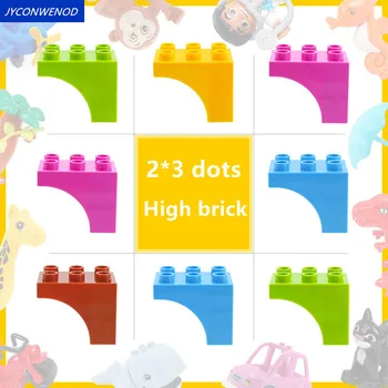 

Large particles Building Blocks Accessories 2*3 dots high brick Compatible With DuploINGlys Toys For Children