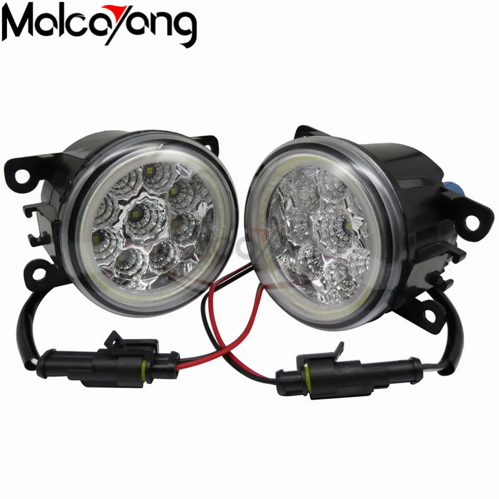 

2 Pcs/Set Car-styling Angel Eyes DRL LED Fog Lamps Lighting for Ford Focus Acura Honda Subaru