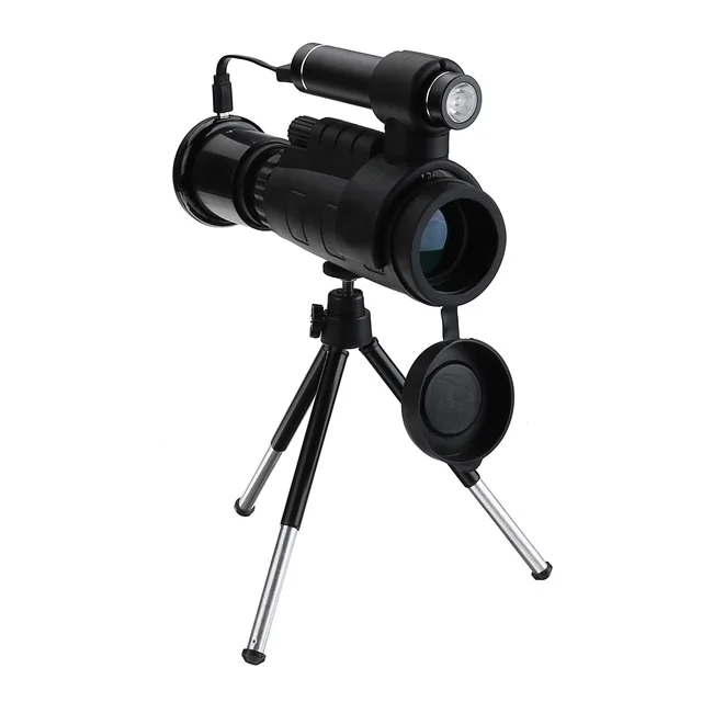 40X60 HD Zoom Optics IR Lens Night Vision Infrared Monocular Binoculars Telescope Phone Holder Tripod for Outdoor Hunting