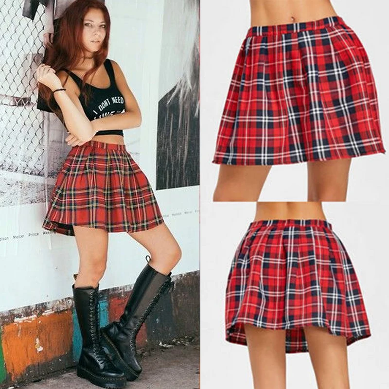 High Quality School Uniform Skirt Fashion Plaid Short Skirt Pleated Cotton Skirt Women Casual Japanese Preppy Mini Skirt High Quality School Uniform Skirt Fashion Plaid Short Skirt Pleated Cotton Skirt Women Casual Japanese Preppy Mini Skirt