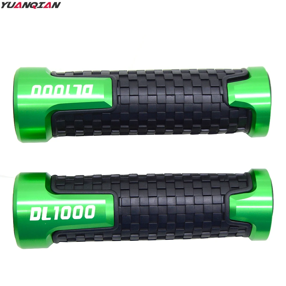 green 7/8 ''22mm руль мотоцикла ручка, рукоятка штыри для SUZUKI DL1000 DL 1000 DL-1000 V-STROM 2002 - Цвет: green