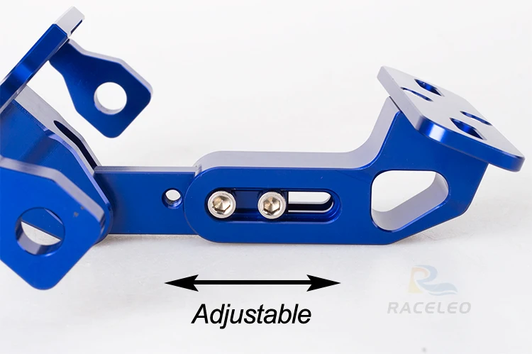 Универсальный CNC Мотоцикл Регулируемый угол алюминиевый держатель номерного знака Рамка Держатель Кронштейн держатель пластины с светильник