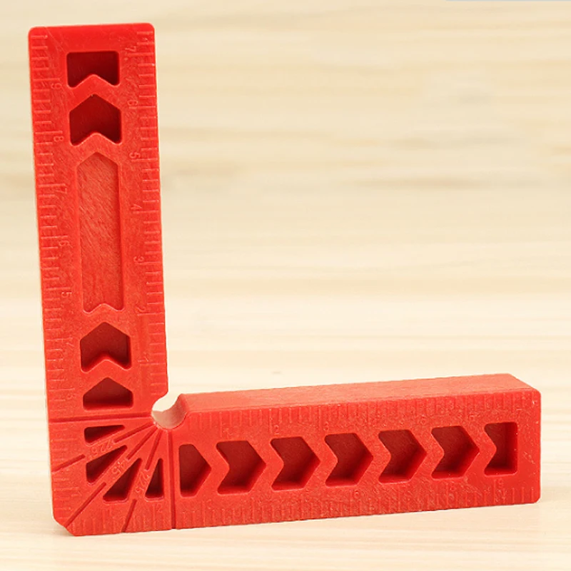 DWZ 4Pcs 90 Degree Plastic L Shape Corner Clamping Square Right Angle Clamps Ruler