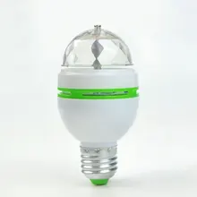 Festival E27 110 v-220 v светодиодный сценический светильник Рождественский праздничный светильник Автоматически вращающаяся RGB лампа вечерние лампы диско волшебный шар EU Plug